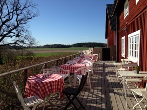 Ekologiskt café - verandan